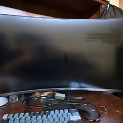 samsung curved monitor 90hz / keyboard mouse