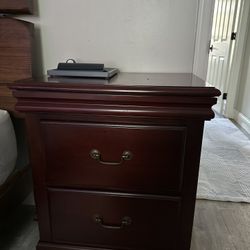 Solid Wood Nightstand – $35