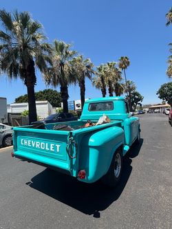 Beautiful 1956 Chevy pick up truck long bed