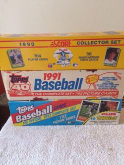 Baseball Cards--Factory Mint Sets