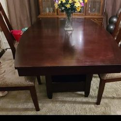 Dining table including chairs