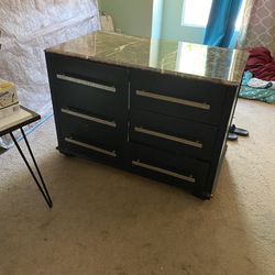 Granite Top Desser With Large Drawers