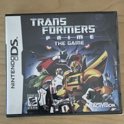 Transformers Prime The Game NDS