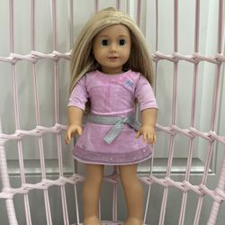 American Girl Doll 18” Truly Me #63  Discontinued Shoulder Length Blond Hair Blue Eyes