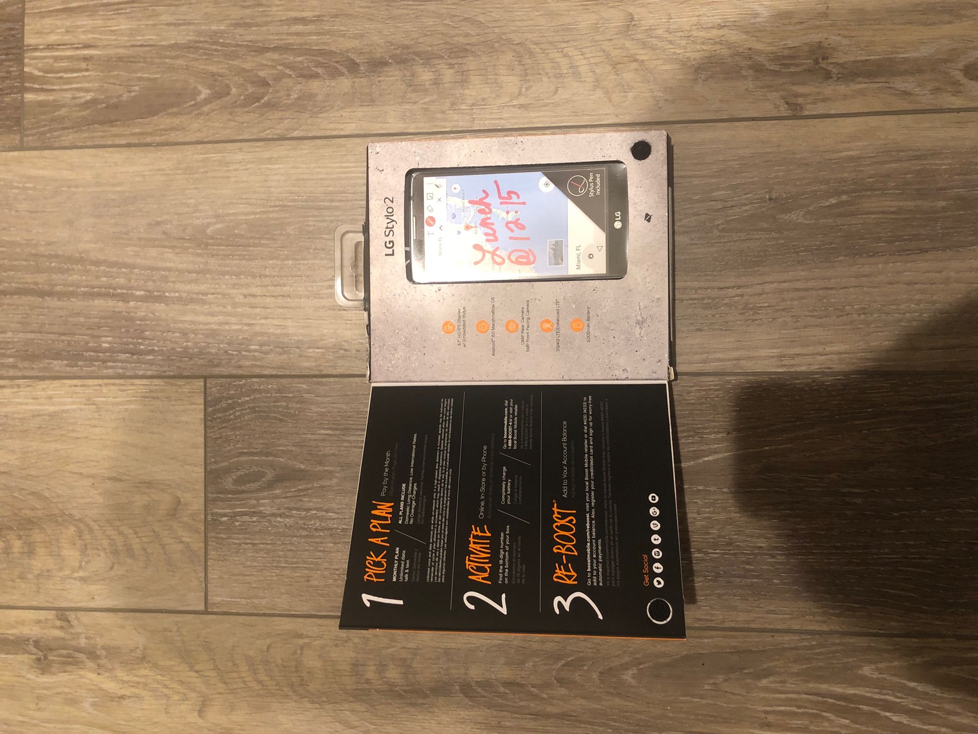 New: boost mobile LG stylo 2 phone