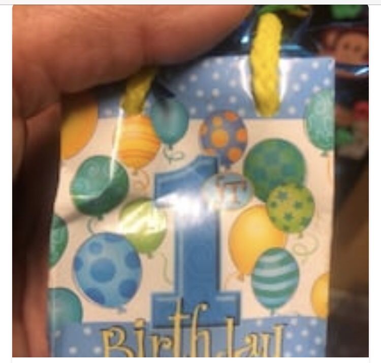 1st birthday balloon weight