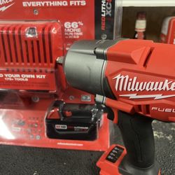 New Milwaukee M18 Fuel 2767-20 Hi Torque 1/2 Inch Impact Wrench With Friction Ring 
