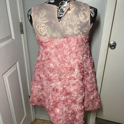 Elegant Pink Floral Dress