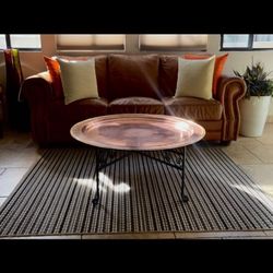 Large 40” Brass Coffee Table/Wall-hanging
