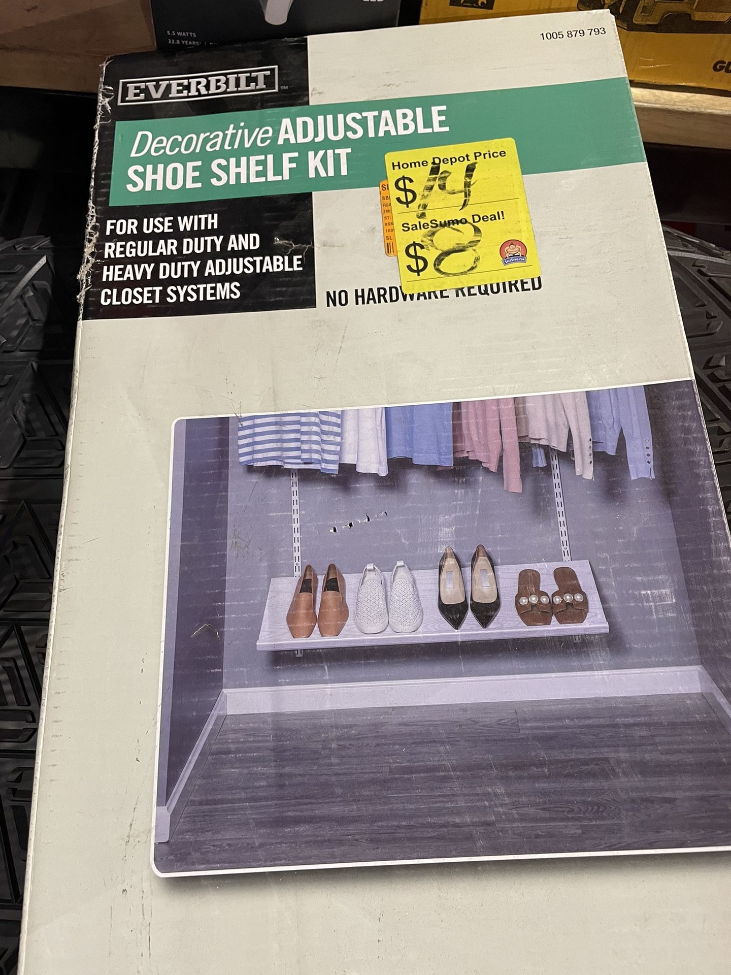 SaleSumo Decorative ADJUSTABLE SHOE SHELF KIT