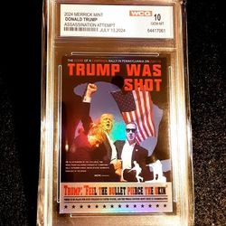 Donald Trump 2024 Merrick Mint Graded WCG 10 Assaination Attempt