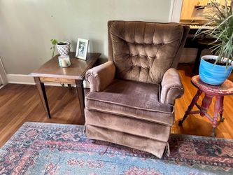 Cozy Chair & Side Table $25 Each