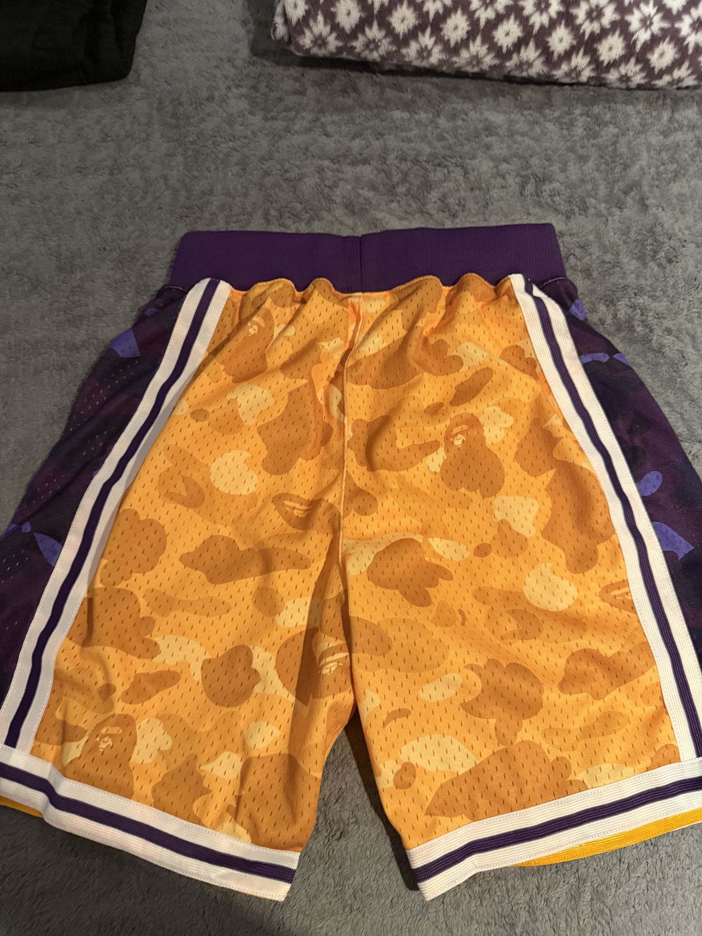 Bape lakers shorts