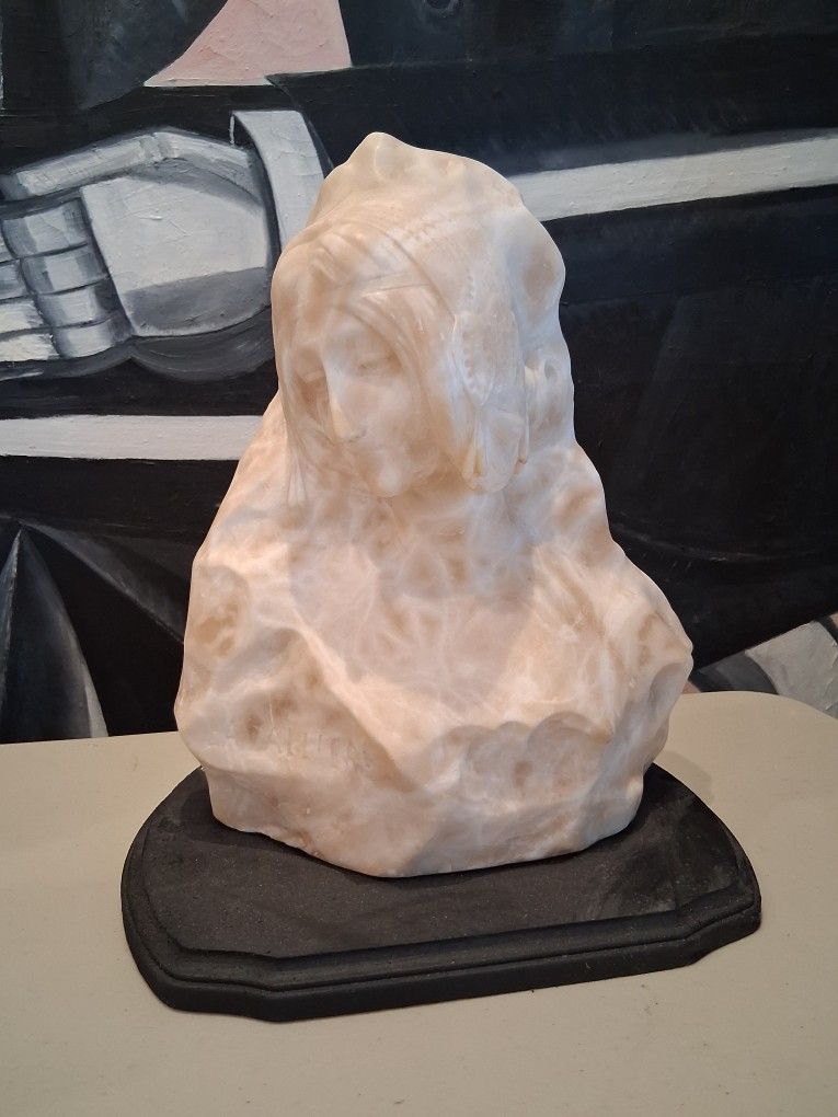 Antique Vintage Carved Marbol Sculpture