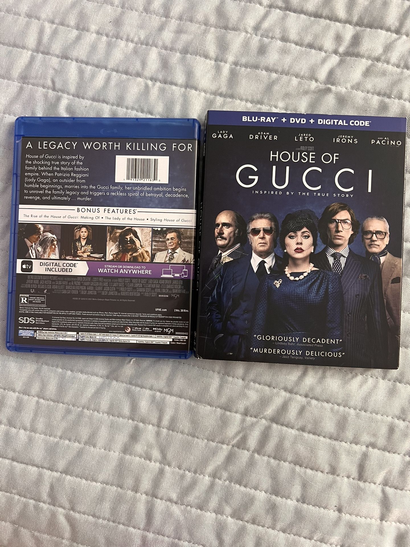 House Of Gucci Blu-ray 