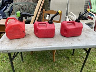 3 Gasoline Gallons Of 1 Gallon $15 Each