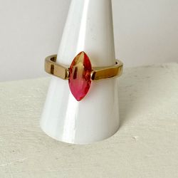 Stainless Steel Ombre Ring, Size 10