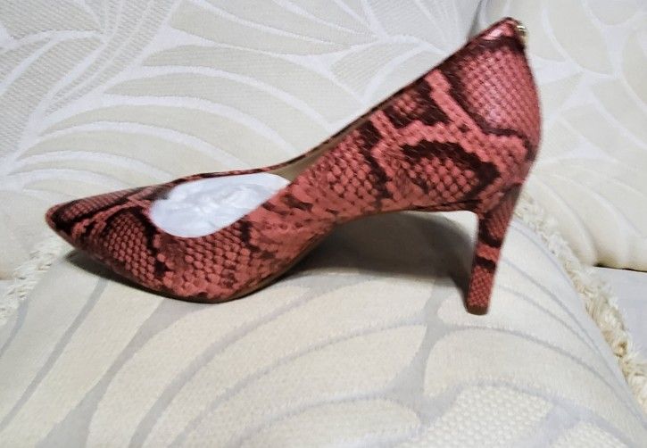 Michael Kors Coral Snake Skin Pumps