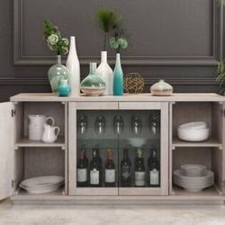 Zuo Modern White Washed Bar / Buffet