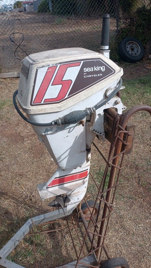 Vintage 1983 Chrysler Montgomery Ward Sea King 15hp Outboard Motor Parting Out