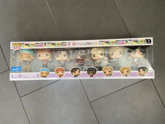 Never Opened Exclusive Funko Pop! Vinyl: BTS Dynamite 7-Pack Figure Set