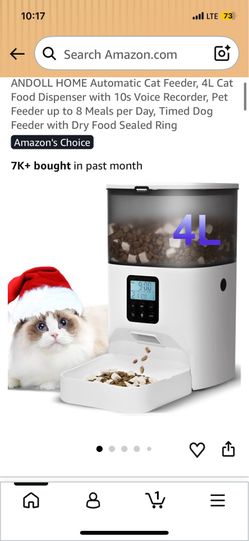 New automatic pet/ cat feeder 4L food dispenser