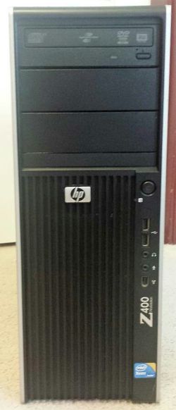 HP Desktop Z400 computer 2.8ghz Six Core new win 10 pro 250gb hd 8gb ram