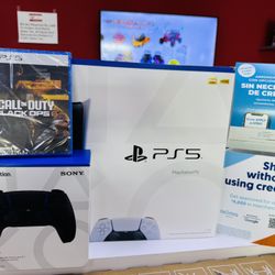 PS 5 Disc With Call Of Duty Game And Controller On Lease To Own Option With $10 Upfront🎊🥳