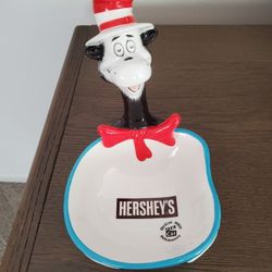 Dr. Seuss cat in the hat & Hershey  candy dish