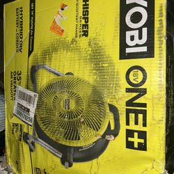 ONE+ 18V Cordless Hybrid WHISPER SERIES 14 in. Air Cannon Fan (Tool Only)