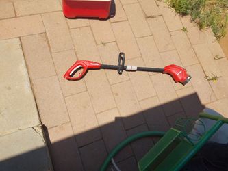 Broken lawn trimmer