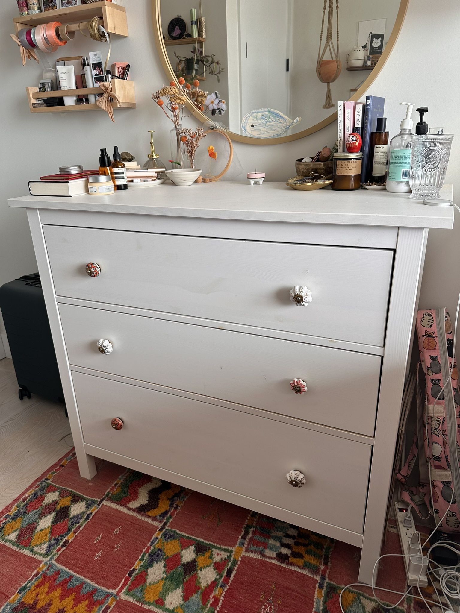 IKEA 3 drawer dresser Hemnes White