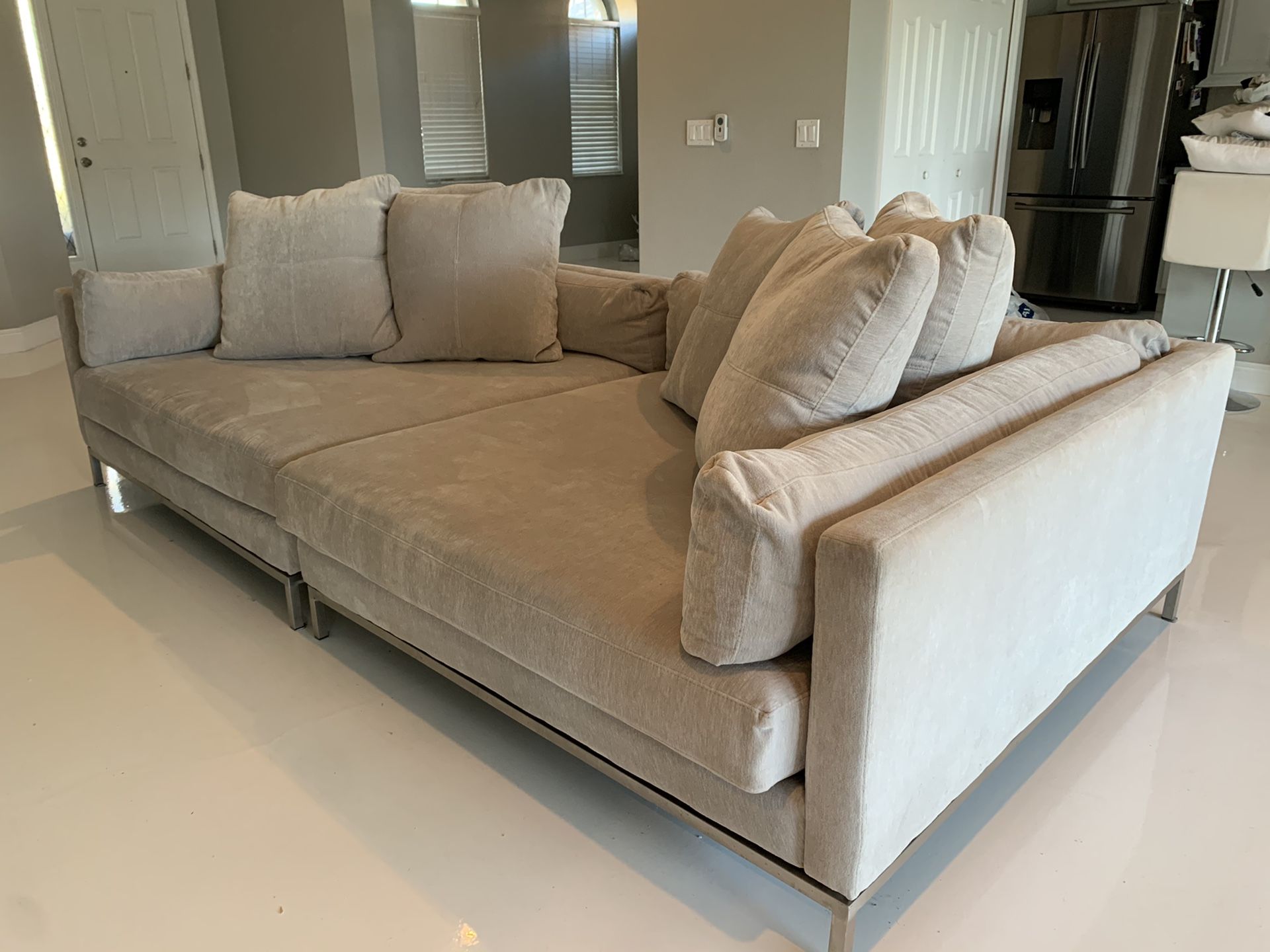 Z Gallerie Ventura Extra Deep Sofa 2 PC for Sale in Kissimmee, FL