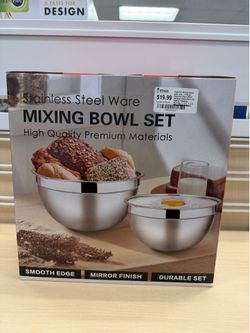 Stainless Steel Ware Mixing Bowl Set