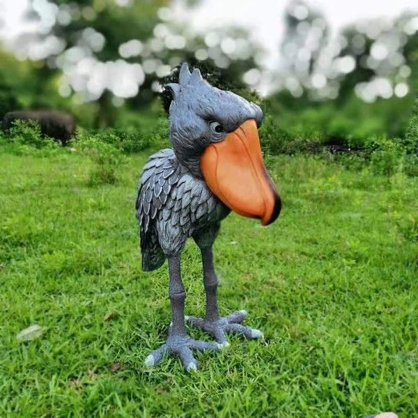 Garden Outdoor Shoebill Stork Statue New Balaeniceps Rex