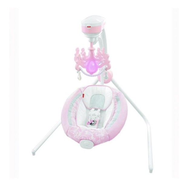 New Fisher Price Pearl And Chandelier Cradle N Swing