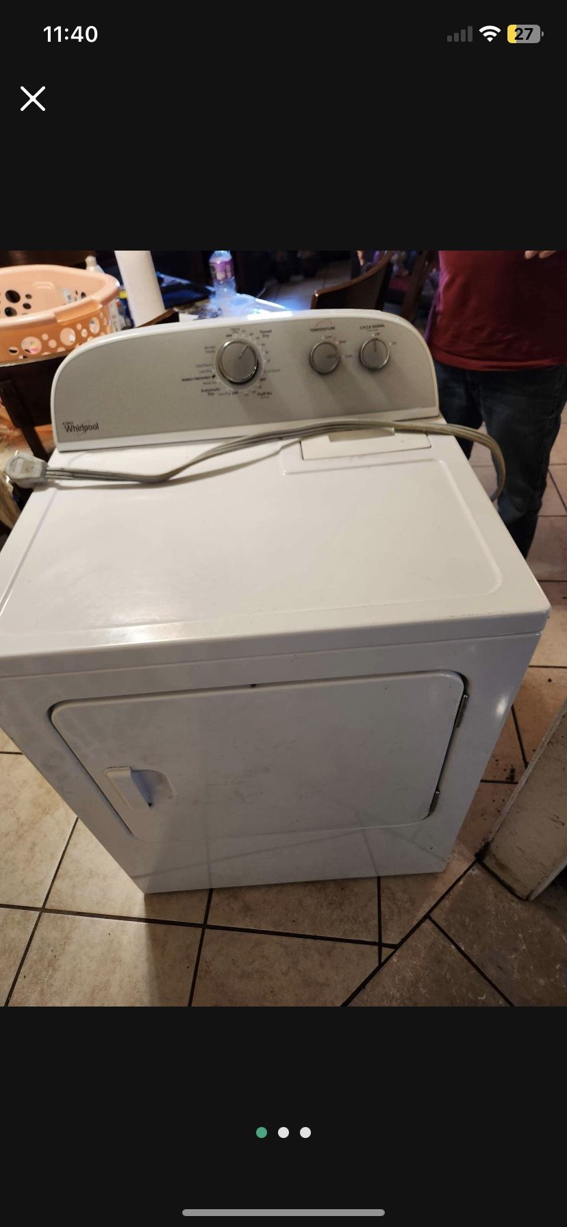 Xl Whirlpool Dryer 
