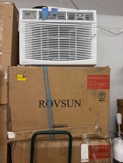 Sale🚨🚨🚨4 in 1 .. heater , ac, fan and dehumidifier 📍$350 Window Air Conditioner with 24000 Cooling BTU for Rooms up to 1500 Sq Ft 230V White/Wal