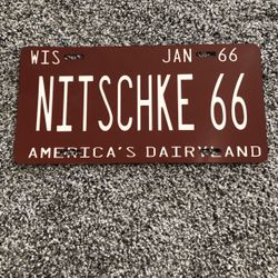 Ray Nitschke Green Bay Packers Wisconsin License Plate