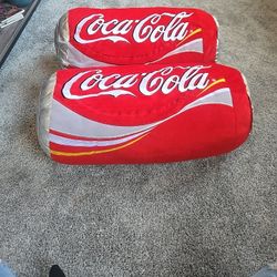 2 Coca Cola Plush Cans 