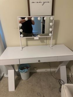 White vanity