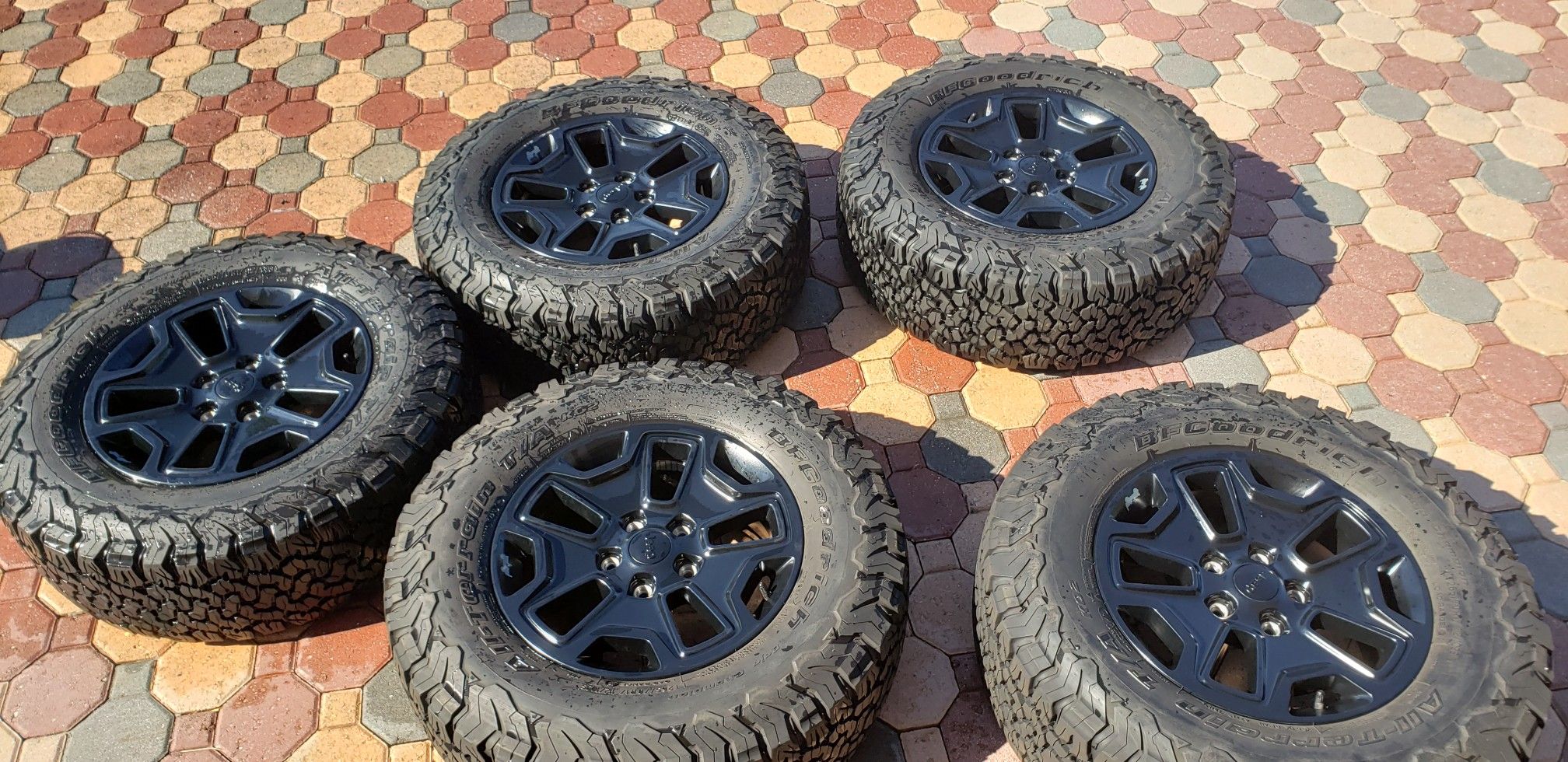OEM Jeep wheels and tires backcountry edition