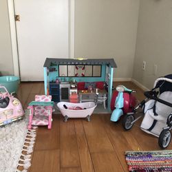 OG GIRL Doll House, Vehicles And Other Items