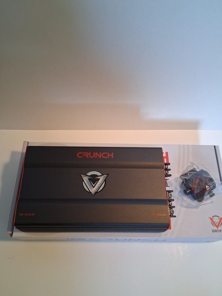  CRUNCH 3725 WATTS MONOBLOCK 1 OHM STABLE BUILT-IN CROSSOVER WITH BASS CONTROL CAR AMPLIFIER ( BRAND NEW PRICE IS LOWEST INSTALL NOT AVAILABLE )