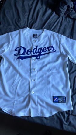 Large LA Dodgers Majestic Baseball Jersey- Andre Ethier #16 USED