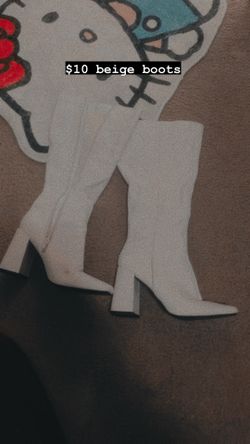 Beige Boots