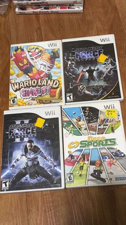 $10 ea Wii Games Warrioland shake it! Star wars unleashed 2 & 1 Deca Sports games for wii console or wii u