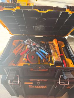 2 Dewalt tool box stackable