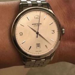 Montblanc Swiss Heritage Chronometrie 40mm Automatic 25 Jewels 112532 Men’s Dress Watch SS Band