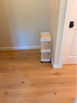 White 3-Tier Rolling Storage Cart